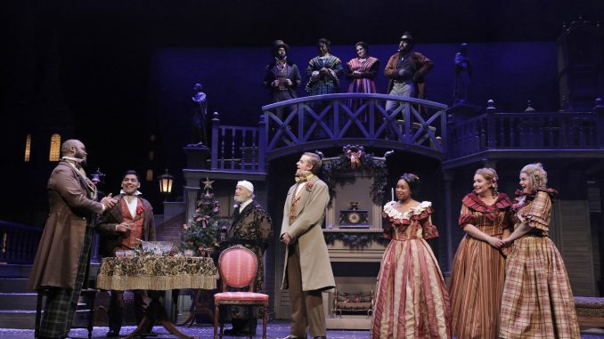 The cast of A CHRISTMAS CAROL • Photo by Cory Weaver