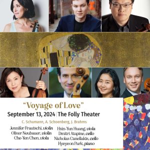 "Voyage of Love" September 13 at 7PM at the Folly Theater