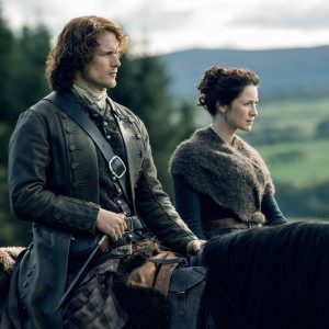 Actors portraying Jamie and Claire in "Outlander"