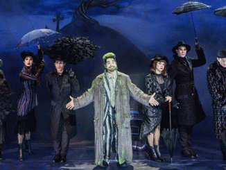 Beetlejuice on stage.